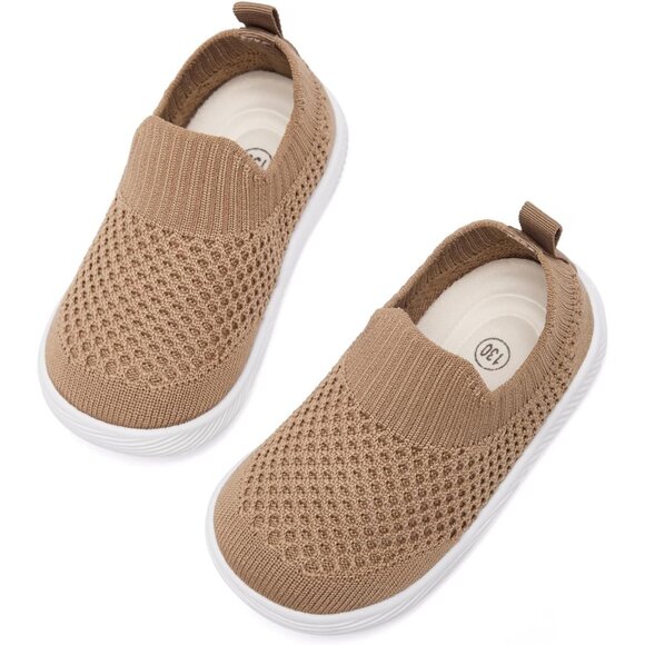 Morendl Boy Girls Brown Non Slip SlipperToddler Infant Walking Baby Sneakers - Picture 5 of 6